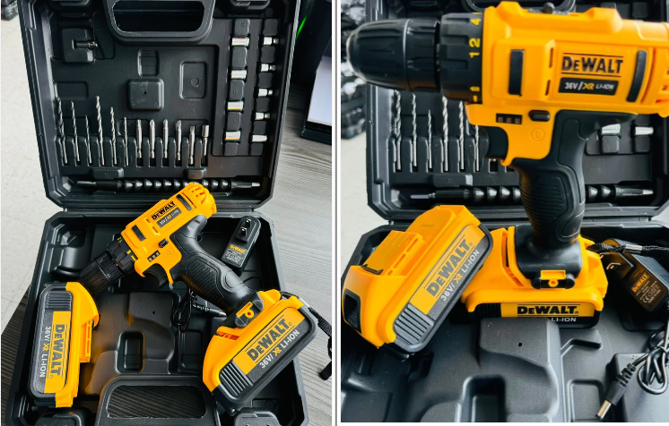 Taladro Dewalt 36v +  Juego De Raches
